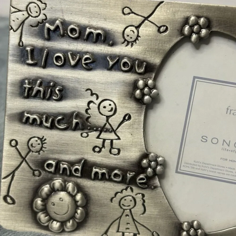 Sonoma Mom, I Love you This Much And More Metal Picture Frame 4x6